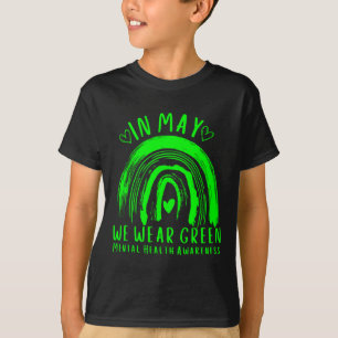 T-shirt En mai, nous portons une sensibilisation verte à l