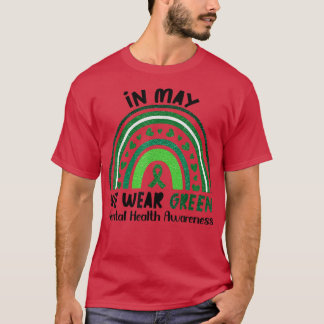 T-shirt En Mai, Nous Portons Vert Sensibilisation À La San