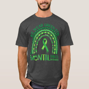 T-shirt En Mai, Nous Portons Vert Sensibilisation À La San