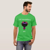 T-Shirt en mandelbrot complet noir et violet (Devant entier)