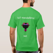 T-Shirt en mandelbrot complet noir et violet (Dos)