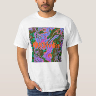 T-shirt en marbre aigre