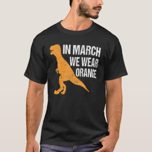 T-shirt En Mars Nous Portons Orange Ms Awareness Multiple 