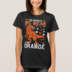 T-shirt En Mars Nous Portons Orange Rex Sclerosis Multiple