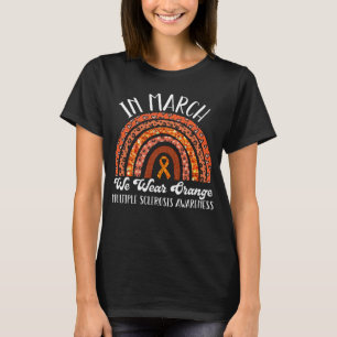 T-shirt En Mars Nous Portons Orange Ribbon MS Warrior Mult