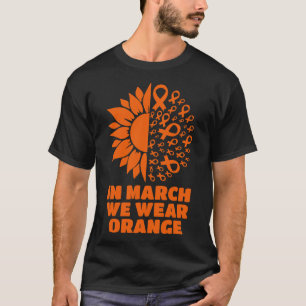 T-shirt En Mars Nous Portons Tournesol Sclérose Multiple A