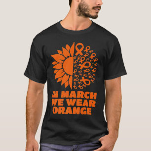 T-shirt En Mars Nous Portons Tournesol Sclérose Multiple A