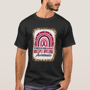 T-shirt En Mars Porter Bourgogne Multiples Myélomes Sensib