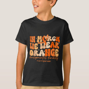 T-shirt en mars Porter Orange Déficience Intellectuelle