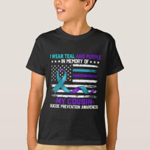 T-shirt En mémoire Cousin Prévention du suicide Amer