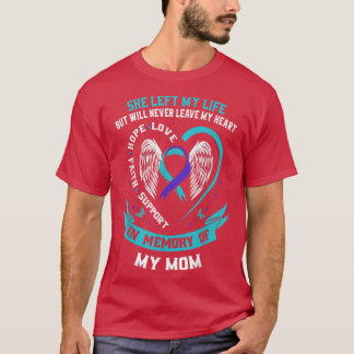 T-shirt En mémoire de ma mère Perte de mère Suicide