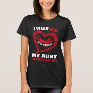 T-shirt En mémoire de ma tante SENSIBILISATION À L'HÉMOPHI