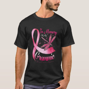 T-shirt En Mémoire De Mon Grammie Dragonfly Cancer Du Sein