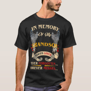 T-shirt En mémoire de mon petit-fils toujours aimé Jamais