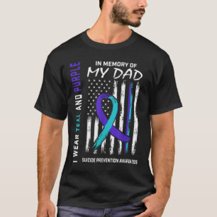 T-shirt En mémoire de papa Prévention du suicide Amer