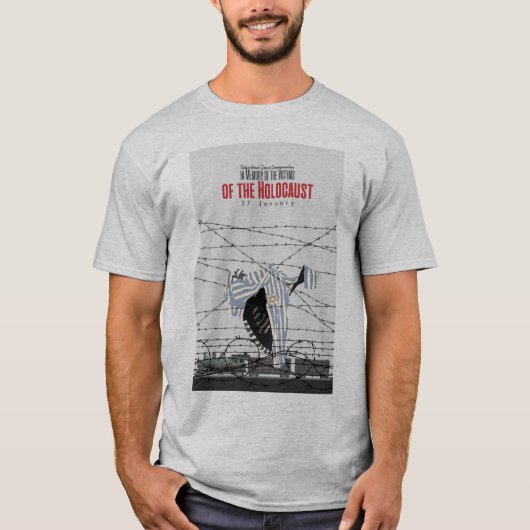 T-shirt En mémoire des victimes de l'Holocauste (Devant)