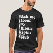 T-shirt En Moi À Propos De Mon Spin Bionique Spinal Fusion (Devant)
