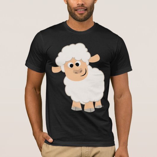 T-shirt en mouton cartonné mignon (Devant)