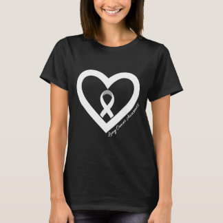 T-shirt En Novembre, Nous Portons Blanc Lung Cancer Sensib