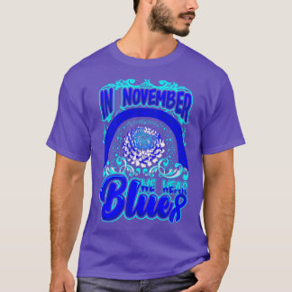 T-SHIRT EN NOVEMBRE NOUS PORTONS BLEU