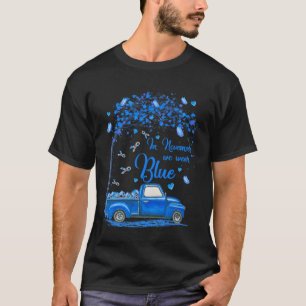 T-shirt En Novembre Nous Portons Bleu Camion Papillon Diab