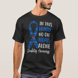 T-shirt En Novembre Nous Portons Bleu Diabétique T1d T2d D