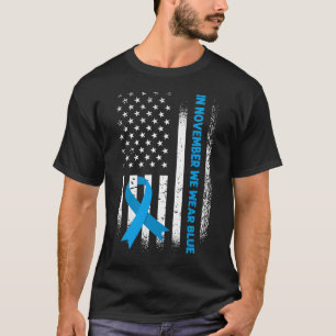 T-shirt En Novembre, Nous Portons Bleu - T1D Sensibilisati