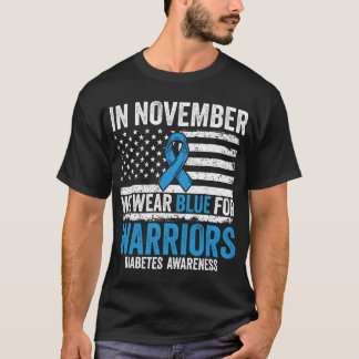T-shirt En Novembre Nous Portons Bleu Type 1 2 Guerrier Di