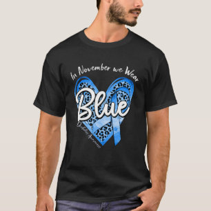 T-shirt En novembre, nous portons Blue Cure Diabète Sensib