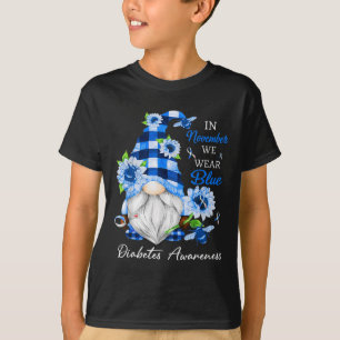 T-shirt En Novembre, Nous Portons Blue Gnome Sensibilisati