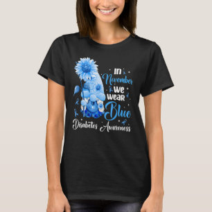 T-shirt En Novembre, Nous Portons Blue Gnome Sensibilisati