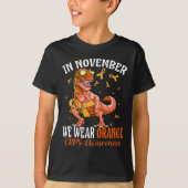 T-shirt En Novembre, Nous Portons Orange Ribbon CRPS Sensi (Devant)