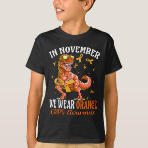 T-shirt En Novembre, Nous Portons Orange Ribbon CRPS Sensi