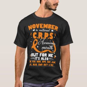 T-shirt En Novembre Nous Portons Orange Ribbon Crps Sensib