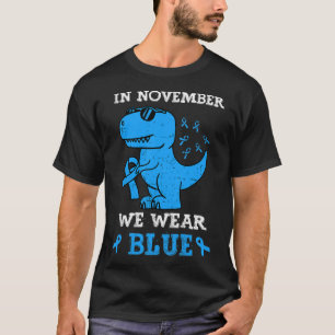 T-shirt En novembre We Wear Blue Diabete Awareness Trex D