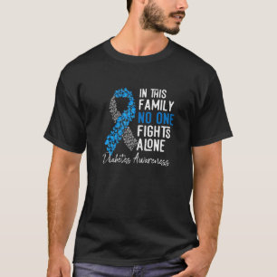 T-shirt En novembre We Wear Blue Ribbon Diabete Awareness