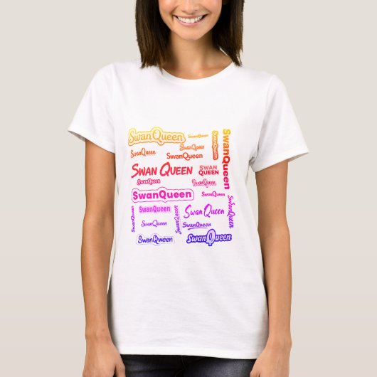 T-Shirt en nuage SwanQueen - Gras Fandom Pride D (Devant)