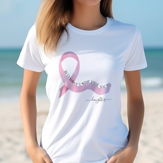 T-shirt En octobre, je porte le rose pour