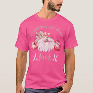 T-shirt En Octobre Nous Portons Citrouille Rose Cancer du 