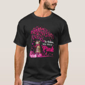 T-shirt En Octobre Nous Portons Citrouille Rose Chat Cance (Devant)