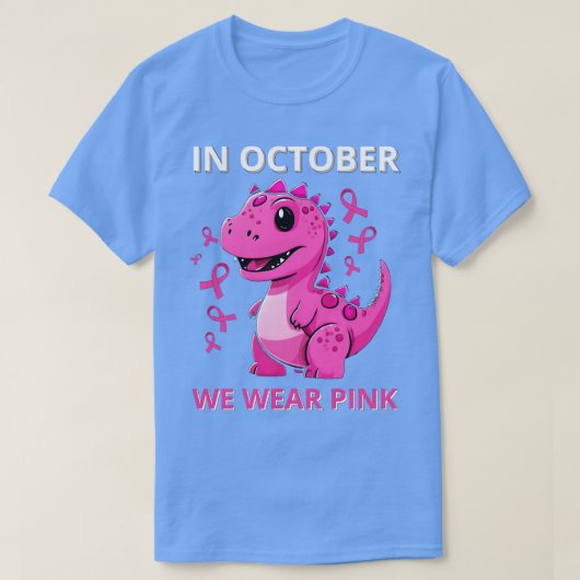 T-shirt en octobre, nous portons du rose (Design devant)