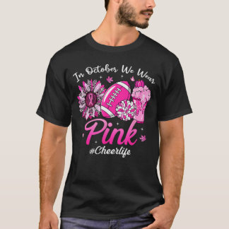 T-shirt en octobre nous portons du rose contre le cancer d