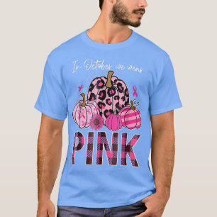 T-shirt En Octobre, Nous Portons Du Ruban Rose Leopard Cit