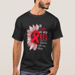 T-shirt En Octobre Nous Portons La Dyslexie Du Tournesol R