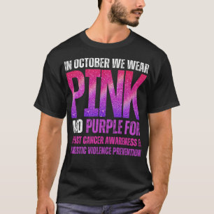 T-shirt En octobre, nous portons le cancer du sein rose et