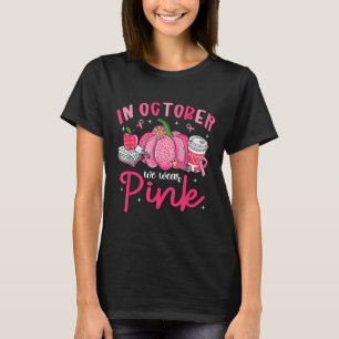 T-shirt En Octobre Nous Portons Nk Ruban Rose Tasse