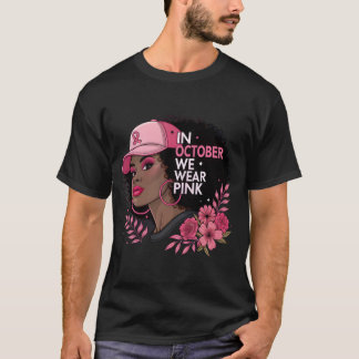 T-shirt en Octobre Nous Portons Pink Breast Cancer Awarene