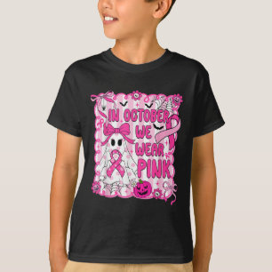 T-shirt En Octobre, Nous Portons Pink Breast Cancer Sensib