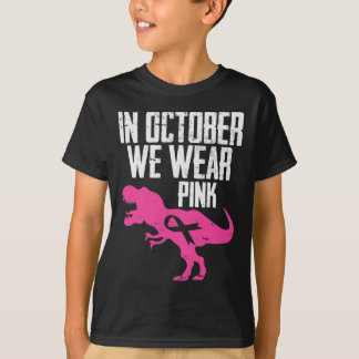 T-shirt En Octobre Nous Portons Pink Breast Cancer Sensibi