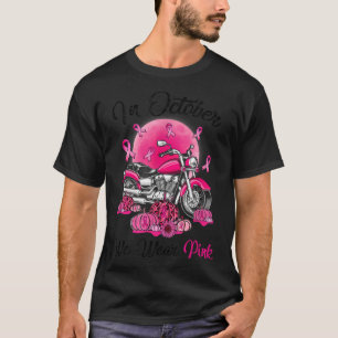 T-shirt En Octobre Nous Portons Pink Breast Cancer Sensibi